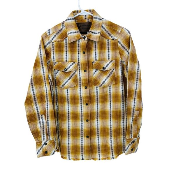 NWT Legendary Stockyards‎ Women's XS All American Western Plaid Shirt NEW - Picture 2 of 8